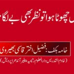 لباس چھوٹا ہوا تو نظر بھی بے لگام ہوئی