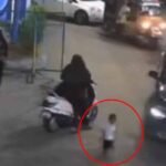 بابا پٹرول پمپ پر 3 سالہ معصوم کار کی زد میں آکر جاں بحق