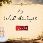 نثری نظم :جواب آئے گا، انتظار کرو!