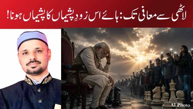 لاٹھی سے معافی تک: ہائے اس زودِ پشیماں کا پشیماں ہونا !